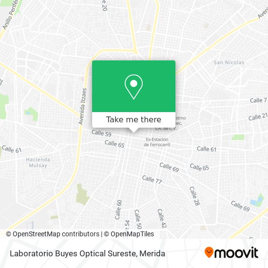 Mapa de Laboratorio Buyes Optical Sureste