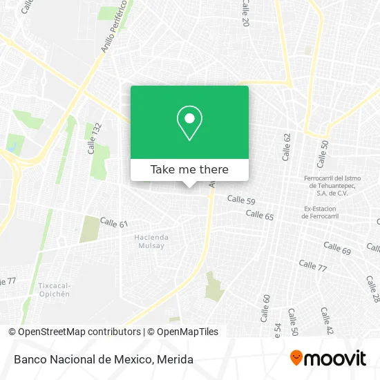 Banco Nacional de Mexico map