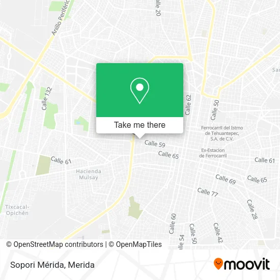 Mapa de Sopori Mérida