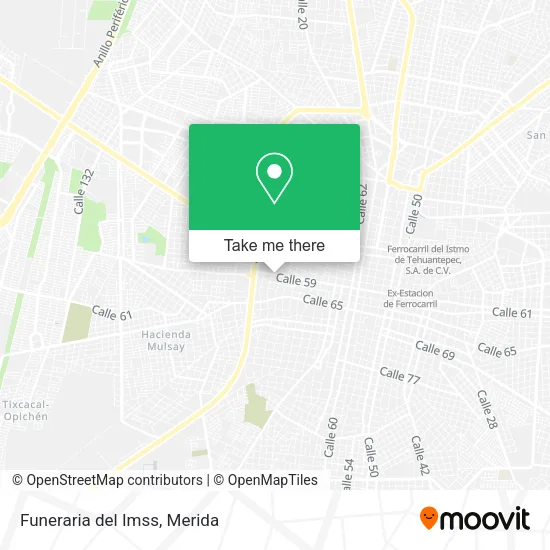 Mapa de Funeraria del Imss