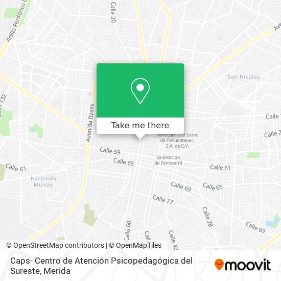 Caps- Centro de Atención Psicopedagógica del Sureste map