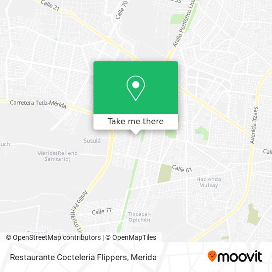 Restaurante Cocteleria Flippers map
