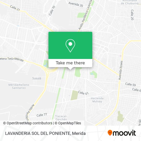LAVANDERIA SOL DEL PONIENTE map