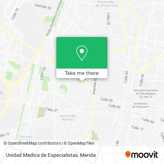 Unidad Medica de Especialistas map