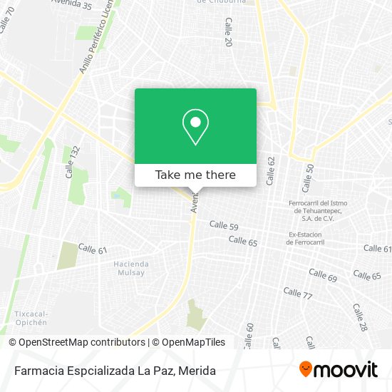 Mapa de Farmacia Espcializada La Paz