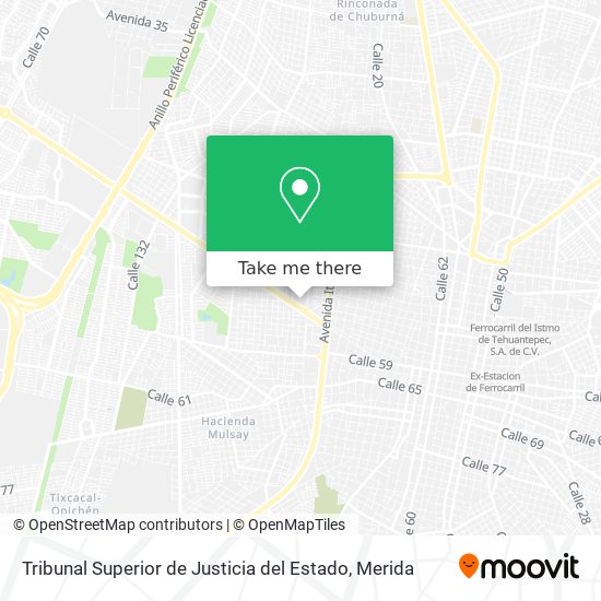 Mapa de Tribunal Superior de Justicia del Estado