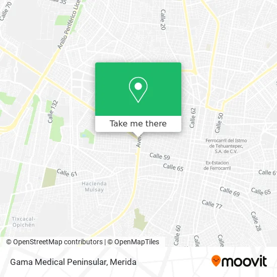 Gama Medical Peninsular map