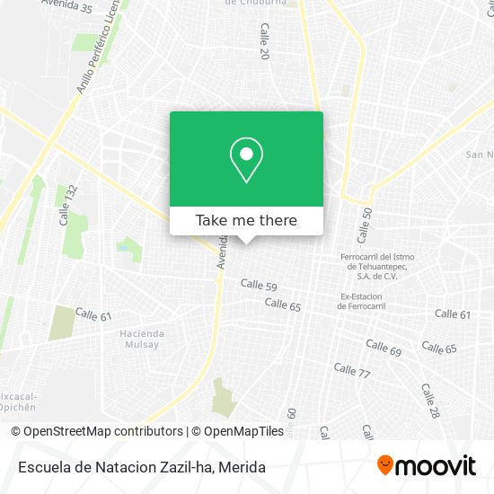 Escuela de Natacion Zazil-ha map