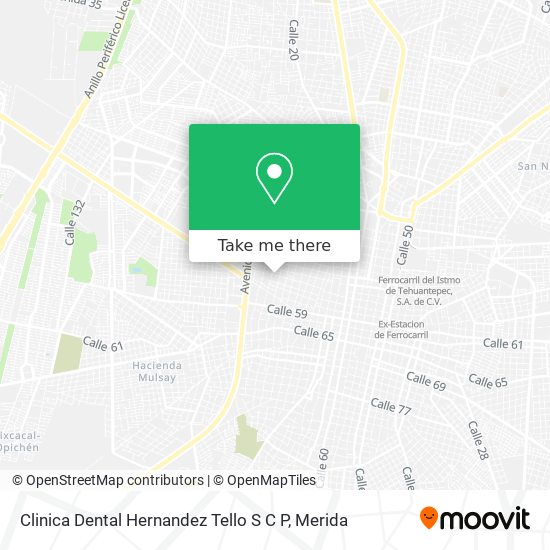 Clinica Dental Hernandez Tello S C P map