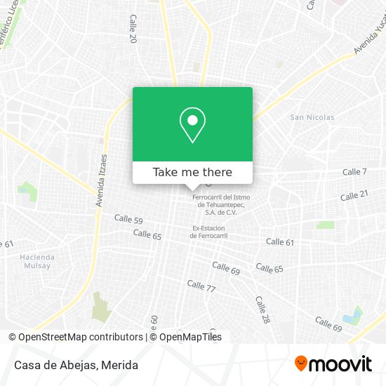 Mapa de Casa de Abejas