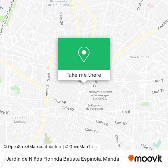Mapa de Jardín de Niños Florinda Batista Espinola