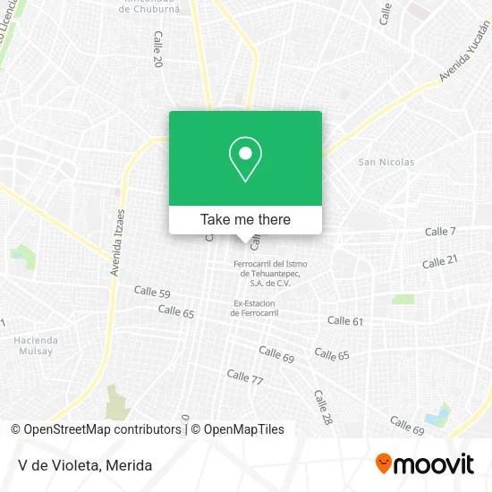 Mapa de V de Violeta