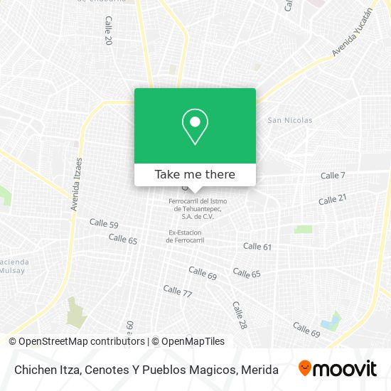 Chichen Itza, Cenotes Y Pueblos Magicos map