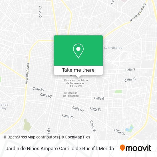 Mapa de Jardín de Niños Amparo Carrillo de Buenfil