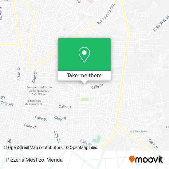 Mapa de Pizzeria Mestizo