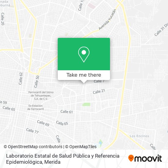 Laboratorio Estatal de Salud Pública y Referencia Epidemiológica map