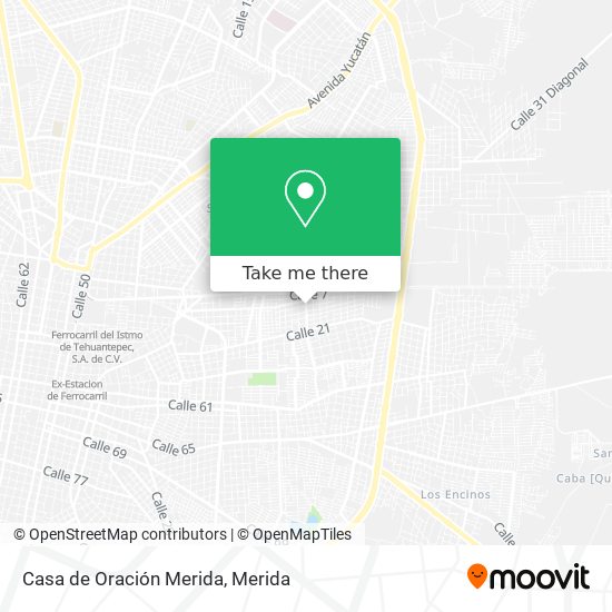 Casa de Oración Merida map