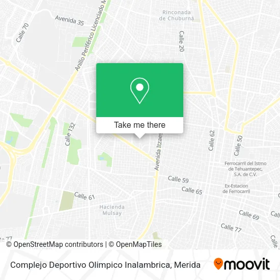 Mapa de Complejo Deportivo Olimpico Inalambrica