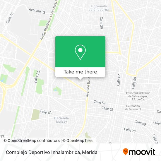 Complejo Deportivo Inhalambrica map
