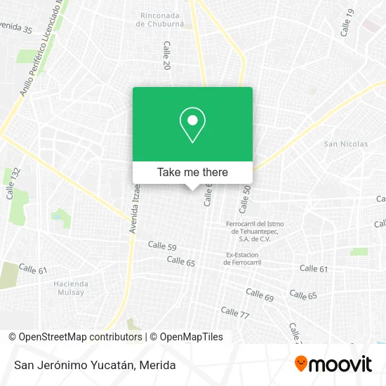 Mapa de San Jerónimo Yucatán