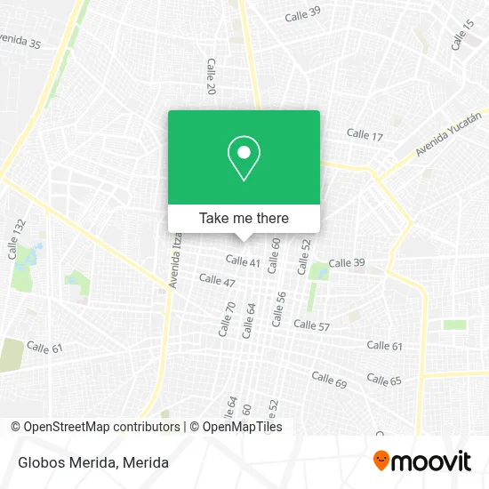 Globos Merida map