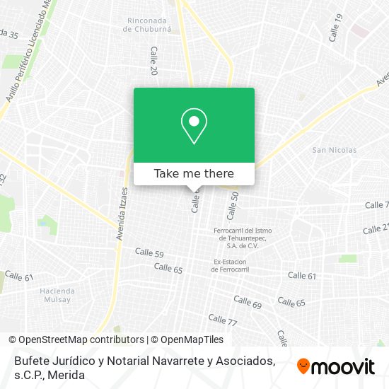 Bufete Jurídico y Notarial Navarrete y Asociados, s.C.P. map