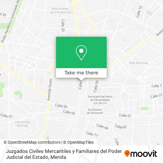 Juzgados Civiles Mercantiles y Familiares del Poder Judicial del Estado map