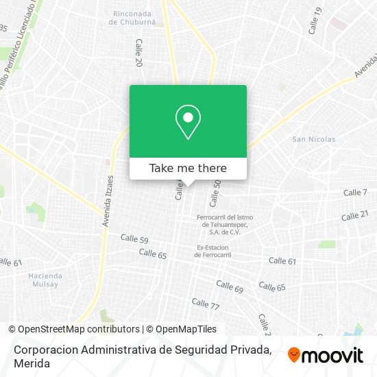 Mapa de Corporacion Administrativa de Seguridad Privada