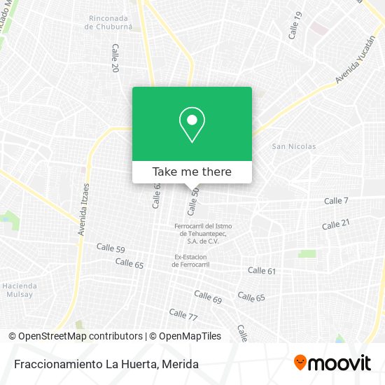 Fraccionamiento La Huerta map
