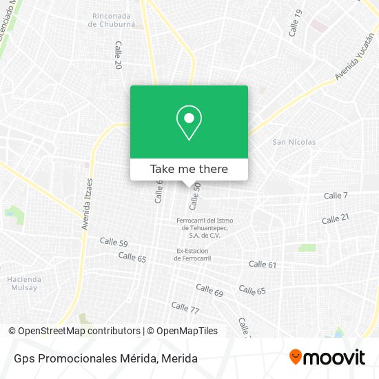 Mapa de Gps Promocionales Mérida