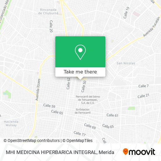 Mapa de MHI MEDICINA HIPERBARICA INTEGRAL