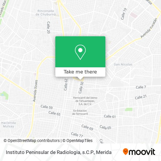 Instituto Peninsular de Radiologia, s.C.P. map