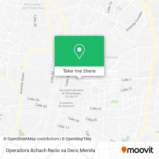 Mapa de Operadora Achach Recio sa Decv