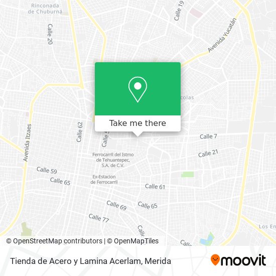 Tienda de Acero y Lamina Acerlam map