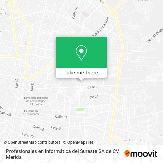 Mapa de Profesionales en Informática del Sureste SA de CV