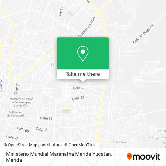 Mapa de Ministerio Mundial Maranatha Merida Yucatan