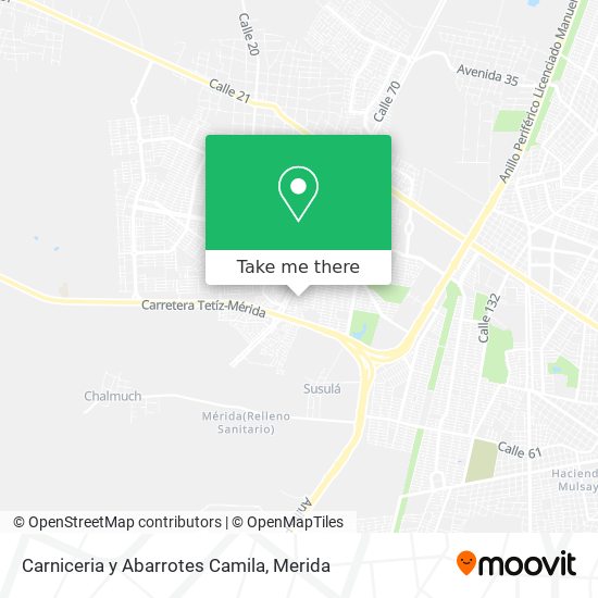 Carniceria y Abarrotes Camila map