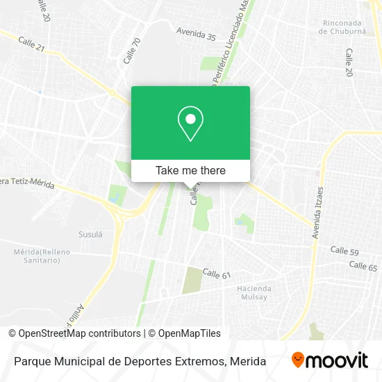 Parque Municipal de Deportes Extremos map