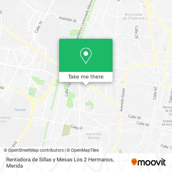 Rentadora de Sillas y Mesas Los 2 Hermanos map