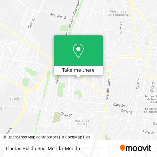 Llantas Pulido Suc. Mérida map