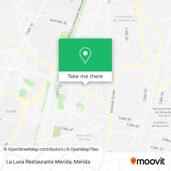 La Luna Restaurante Merida map