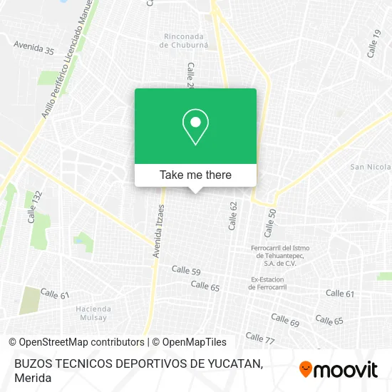 BUZOS TECNICOS DEPORTIVOS DE YUCATAN map