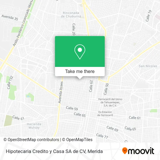 Mapa de Hipotecaria Credito y Casa SA de CV