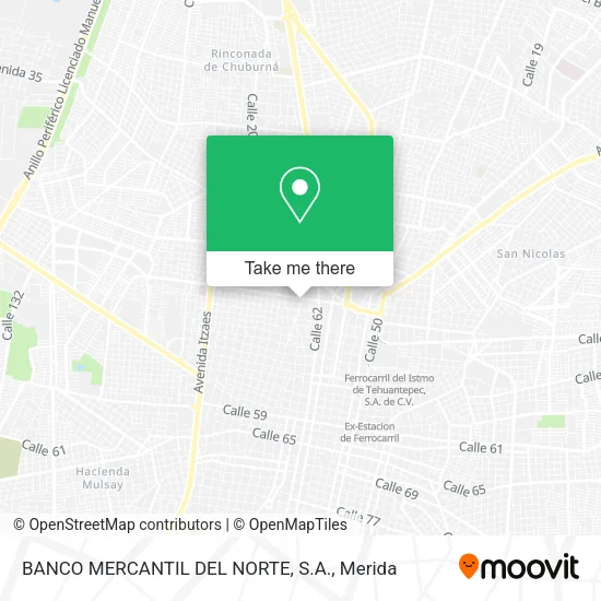 Mapa de BANCO MERCANTIL DEL NORTE, S.A.