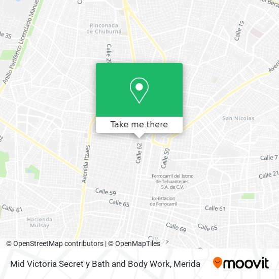 Mid Victoria Secret y Bath and Body Work map