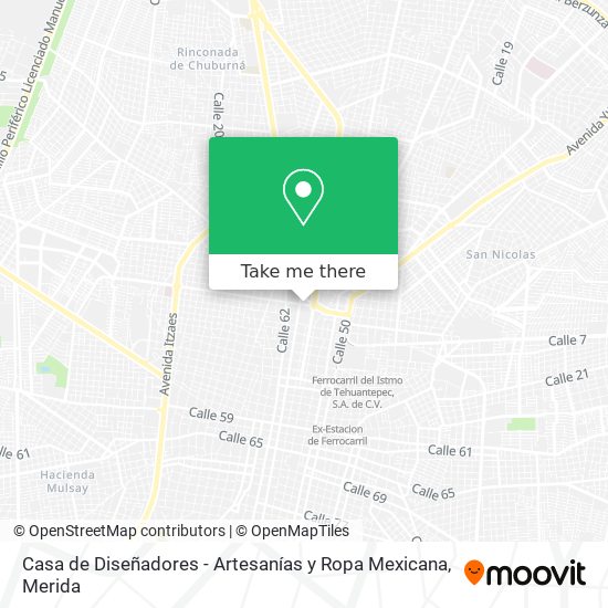 Mapa de Casa de Diseñadores - Artesanías y Ropa Mexicana