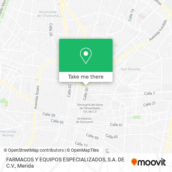 FARMACOS Y EQUIPOS ESPECIALIZADOS, S.A. DE C.V. map