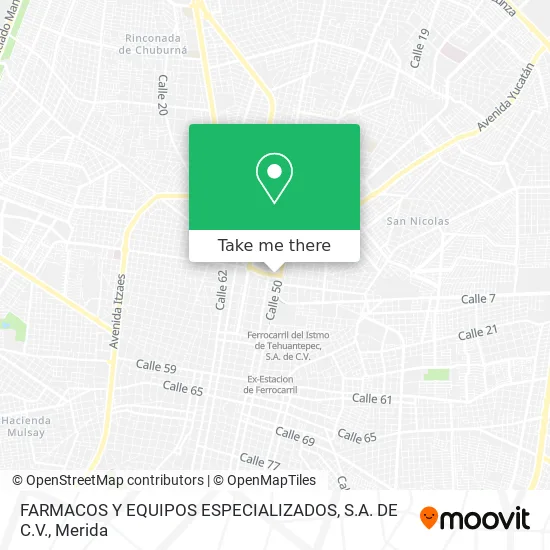 Mapa de FARMACOS Y EQUIPOS ESPECIALIZADOS, S.A. DE C.V.