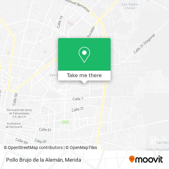 Pollo Brujo de la Alemán map