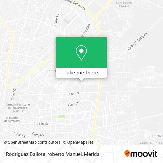 Rodriguez Ballote, roberto Manuel map